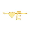 PW[ fB[X uXbgEoOEANbg ANZT[ Gold-Tone Letter Initial and Heart Bracelet E