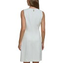 g~[ qtBK[ fB[X s[X gbvX Women's Basketweave Sheath Dress Ivory