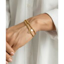 AhjA fB[X uXbgEoOEANbg ANZT[ 14K Gold-Plated Stretch Bracelet Set with Mini Crystal Initial Gold- G
