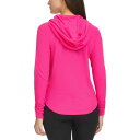 カルバンクライン レディース ジャケット＆ブルゾン アウター Ruched-Sleeve Zip Hoodie, XS-3X Electric Pink