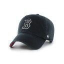 47uh fB[X Xq ANZT[ Men's Black Boston Red Sox Dark Tropic Clean Up Adjustable Hat Black