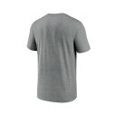 ナイキ レディース Tシャツ トップス Men 039 s Heathered Charcoal New York Giants Property Of Legend Performance T-shirt Heathered Charcoal