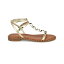 ナインウェスト レディース サンダル シューズ Women's Marcila Embellished Round Toe Casual Sandals Gold