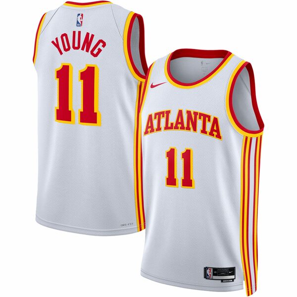 ナイキ メンズ ユニフォーム トップス Trae Young Atlanta Hawks Nike Unisex Swingman Jersey Association Edition White