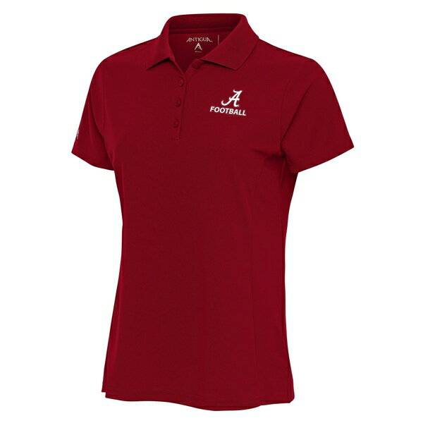 アンティグア レディース ポロシャツ トップス Alabama Crimson Tide Antigua Women's Football Legacy Pique Polo Crimson