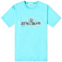 ストーンアイランド メンズ Tシャツ トップス Stone Island Institutional Two Graphic T-Shirt Blue