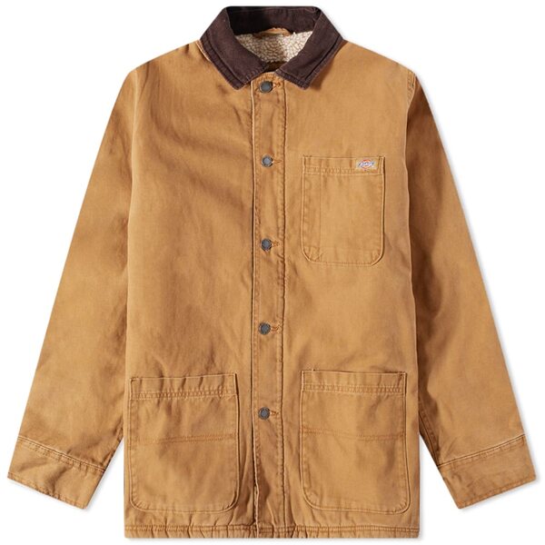 ディッキーズ ディッキーズ メンズ ジャケット＆ブルゾン アウター Dickies Duck Canvas Chore Coat Brown