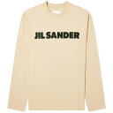 ジル・サンダー メンズ Tシャツ トップス Jil Sander Long Sleeve Logo T-Shirt Neutrals