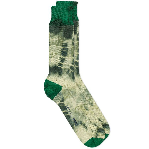 CGV[ Y C A_[EFA YMC Tie Dye Socks Green