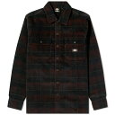 ディッキーズ ディッキーズ メンズ シャツ トップス Dickies Alma Corduroy Check Shirt Black