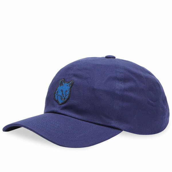 ᥾󥭥ĥ  ˹ ꡼ Maison Kitsune Fox Head Patch 6P Cap Blue