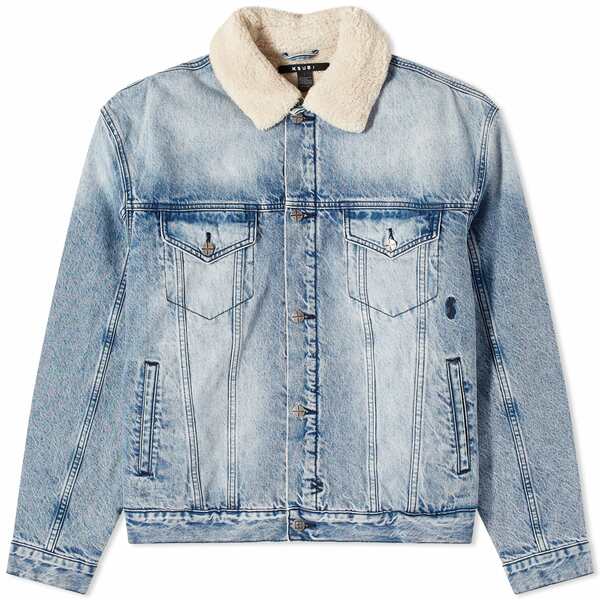 スビ メンズ ジャケット＆ブルゾン アウター Ksubi Oh G Sherpa Denim Jacket Blue