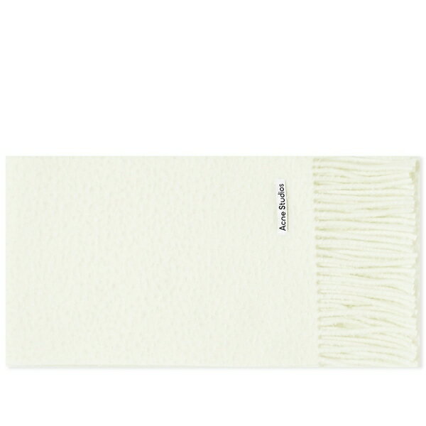 楽天astyアクネ ストゥディオズ メンズ 帽子 アクセサリー Acne Studios Vargo Boiled Wool Scarf White