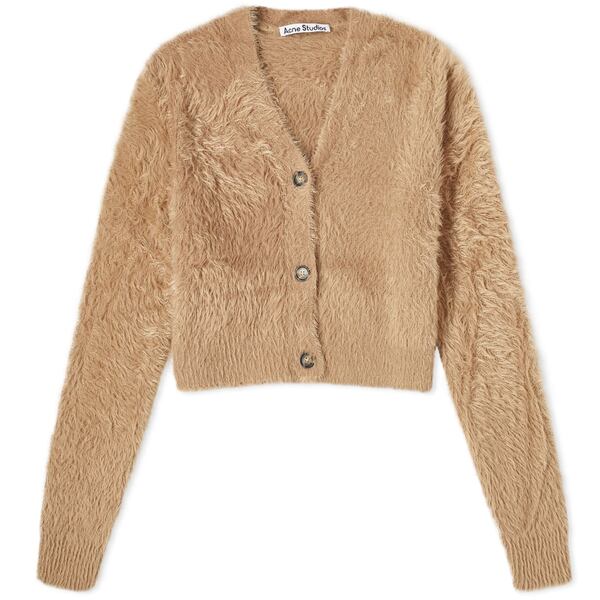 アクネ ストゥディオズ レディース カーディガン アウター Acne Studios Kazimira Fluffy Cardigan Brown