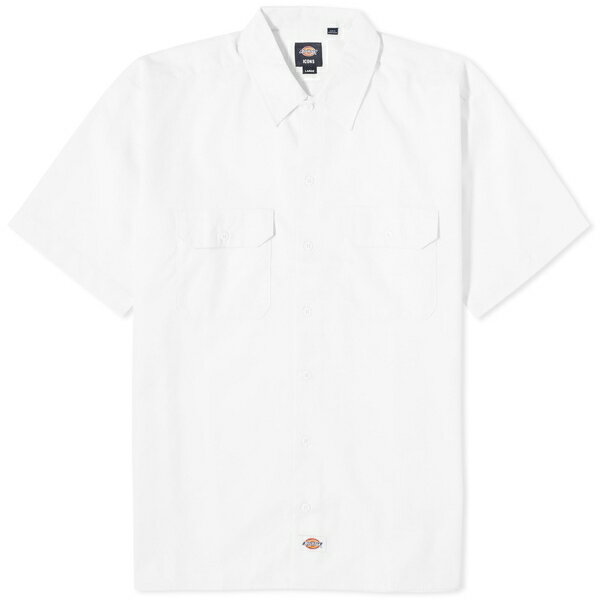 ǥå   ȥåץ Dickies Short Sleeve Work Shirt White