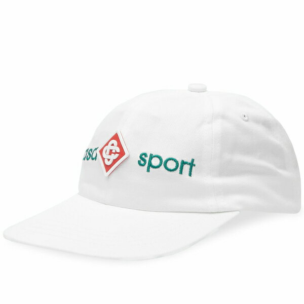 JTuJ Y Xq ANZT[ Casablanca Casa Sport Logo Cap White