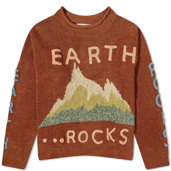 ストーリーエムエフジー メンズ ニット&セーター アウター Story mfg. Earth Rocks Rollneck Knit Brown