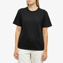 アレキサンダーワン レディース シャツ トップス Alexander Wang Essential Logo T-Shirt Black