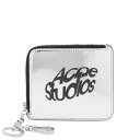 ANl XgDfBIY fB[X z ANZT[ Acne Studios Logo Wallet Silver