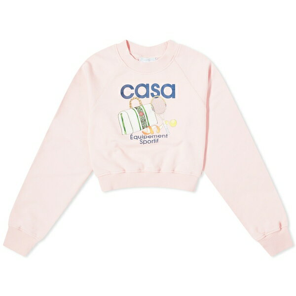 ֥ ǥ ѡåȥ  Casablanca Equipement Sportif Crop Sweater Pink