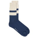 Io[XyT[ Y C A_[EFA Oliver Spencer Polperro Socks Blue