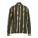 【送料無料】 ヴェルサーチ メンズ シャツ トップス Shirts Black