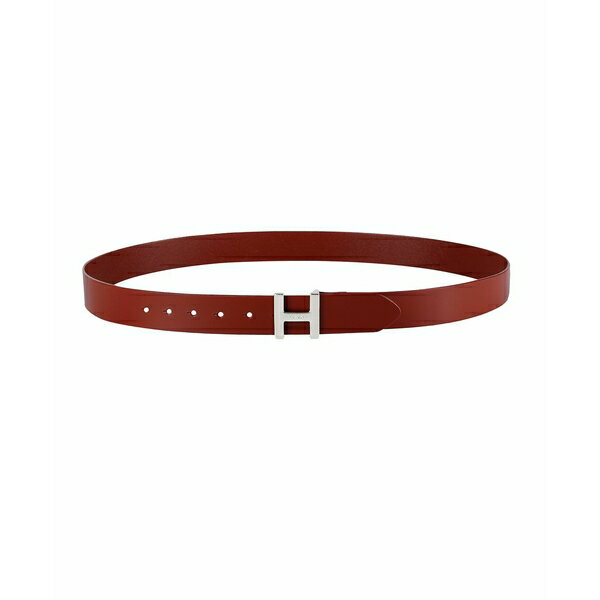 トミー ヒルフィガー レディース ベルト アクセサリー Women's H Monogram Buckle Belt Red