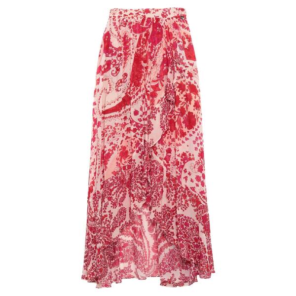 【送料無料】 ツインセット レディース スカート ボトムス Midi skirts Red