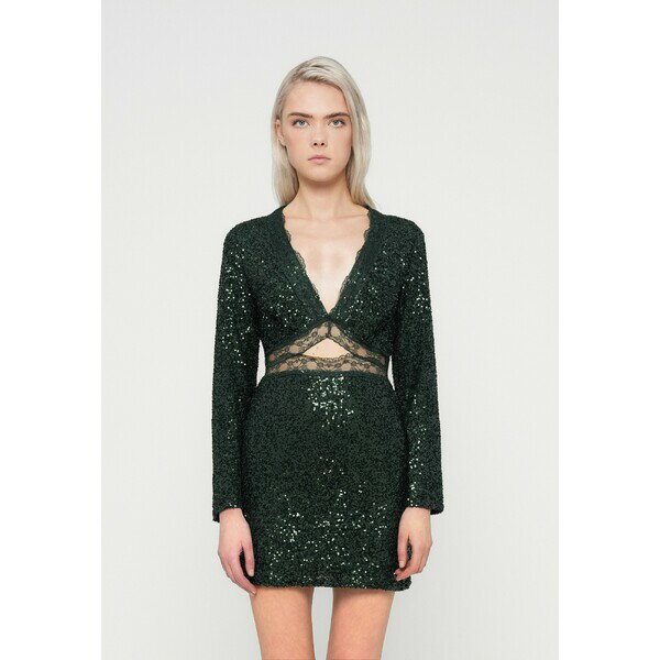 ネバーフリードレスド レディース ワンピース トップス EMERALD SEQUIN MINI MIMI DRESS - Cocktail dr..