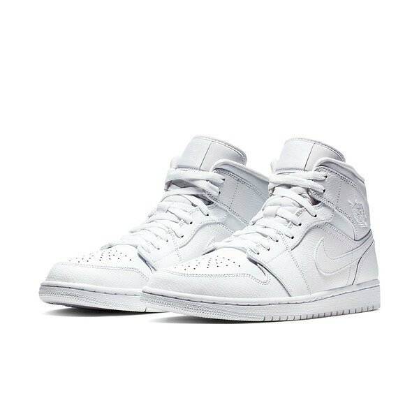 Air Jordan ジョーダン メンズ スニーカー 【Air Jordan 1 Mid 'Triple White 2019' 554724-129】 サイズ US_11(29.0cm)