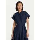 ラルフローレン レディース ワンピース トップス KATHRYNE SHORT SLEEVE DAY DRESS - Denim dress - noam wash