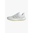 アディダス レディース テニス スポーツ DEFIANT SPEED CLAY - Clay court tennis shoes - ftwr white/silver met./grey one