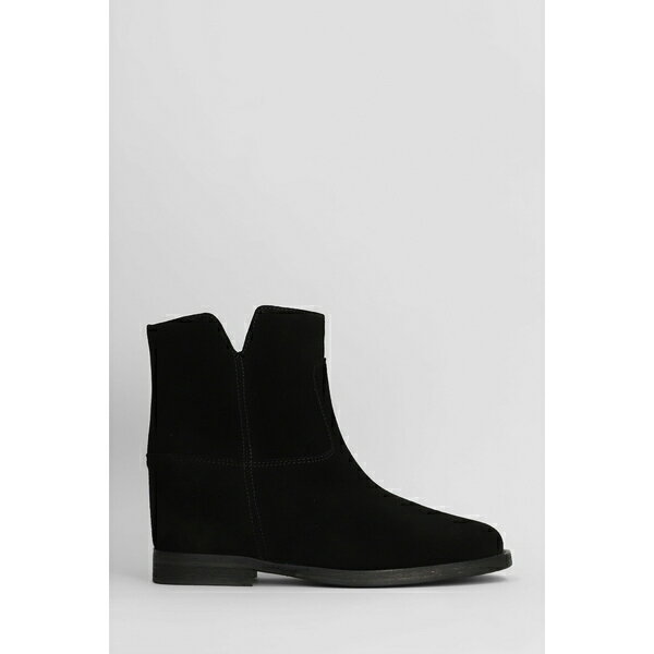 ヴィアローマ15 レディース ブーツ シューズ Ankle Boots Inside Wedge In Black Suede black