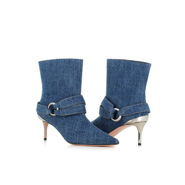 ジャン ミッシェル カザバ レディース ブーツ シューズ Ankle Boot Patty Biker Denim
