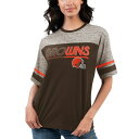 J[oNX fB[X TVc gbvX Cleveland Browns GIII 4Her by Carl Banks Women's Track TShirt Brown