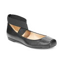 ジェシカシンプソン レディース サンダル シューズ Women's Mandalaye Elastic Criss-Cross Ankle Strap Ballet Flats Black