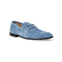 ブルーノマグリ メンズ スリッポン・ローファー シューズ Men's Lastra Slip On Loafers Light Blue Suede(4)