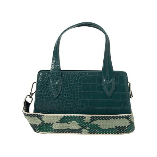 アーバンオリジナルス レディース ショルダーバッグ バッグ August Croc-effect Faux Leather Crossbody Bag Green アーバンオリジナルス レディース ショルダーバッグ バッグ August Croc-effect Faux Leather Crossbody Bag Green