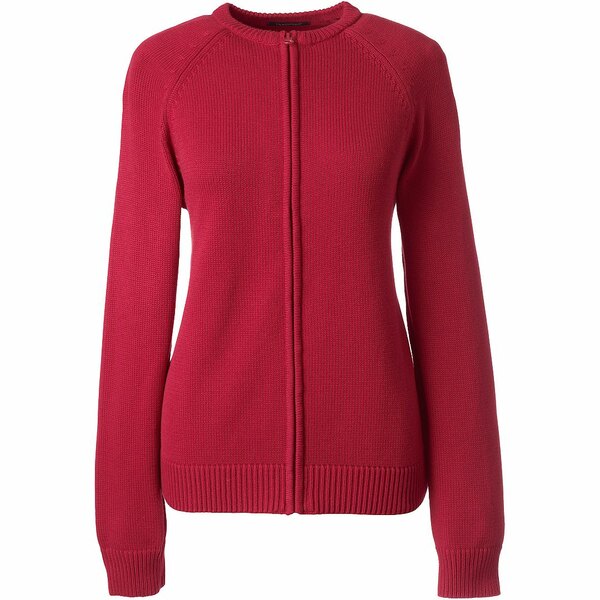 󥺥 ǥ ˥å&  School Uniform Women's Cotton Modal Zip-fro...