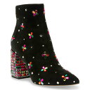 ベッツィジョンソン レディース ブーツ シューズ Women's Joise Rhinestone Embellished Booties Black Mult...