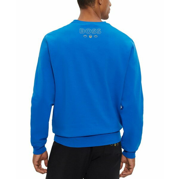 楽天astyヒューゴボス メンズ パーカー・スウェットシャツ アウター Men's BOSS x NFL Sweatshirt Bright Blue