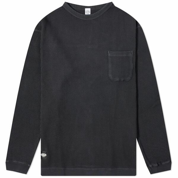 ޥʥå  T ȥåץ Manastash Long Sleeve Heavy Snug Thermal T-Shirt Black