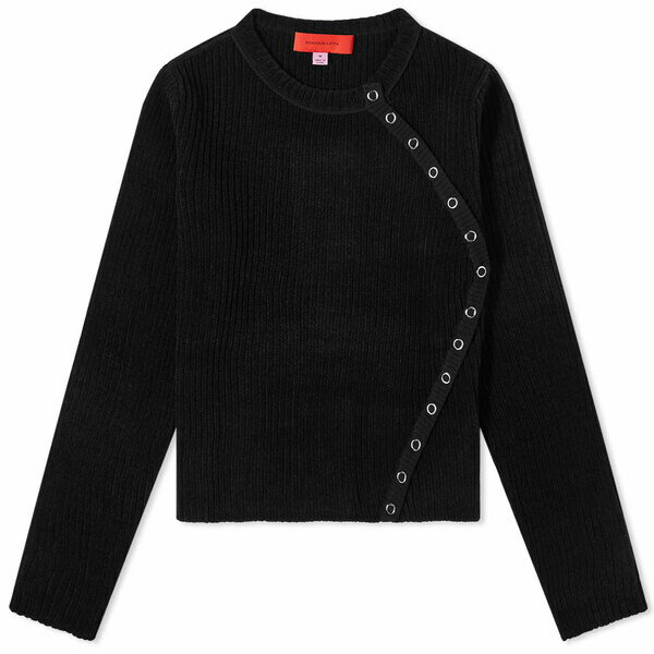 å ǥ ǥ  Eckhaus Latta Angle Popper Cardigan Black