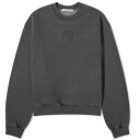 アレキサンダーワン レディース パーカー スウェットシャツ アウター Alexander Wang Essential Terry Logo Crew Sweat Brown