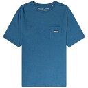 パタゴニア パタゴニア メンズ Tシャツ トップス Patagonia Regenerative Cotton Pocket T-Shirt Blue