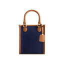 トッミーバハマ レディース トートバッグ バッグ Solid Canvas North South Tote with Leather Trim Navy