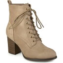 ジャーニーコレクション レディース ブーツ シューズ Women's Baylor Lace Up Booties Taupe
