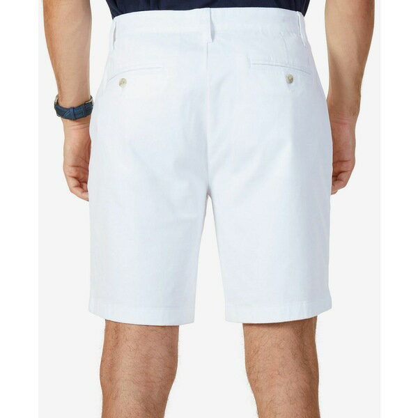 ナウティカ メンズ カジュアルパンツ ボトムス Classic-Fit 8.5 Stretch Chino Flat-Front Deck Short Bright White