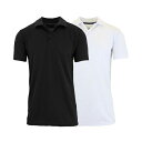 ギャラクシーバイハルビック メンズ ポロシャツ トップス Men's Tag less Dry-Fit Moisture-Wicking Polo Shirt,...