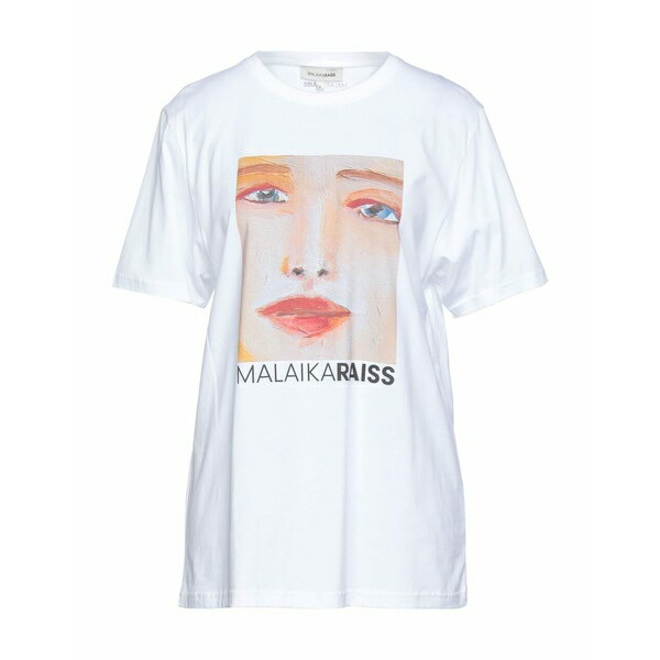 【送料無料】 マライカ ライス レディース Tシャツ トップス T-shirts White